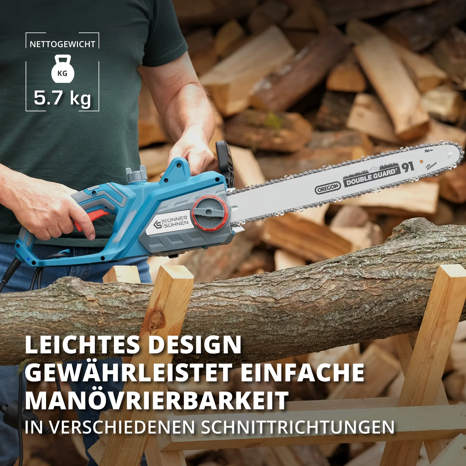 Elektro-Kettensäge KS CS2400-18 – Bild 14