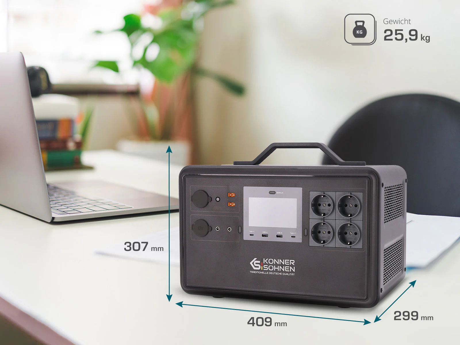 Tragbare Powerstation KS 2400PS – Bild 7