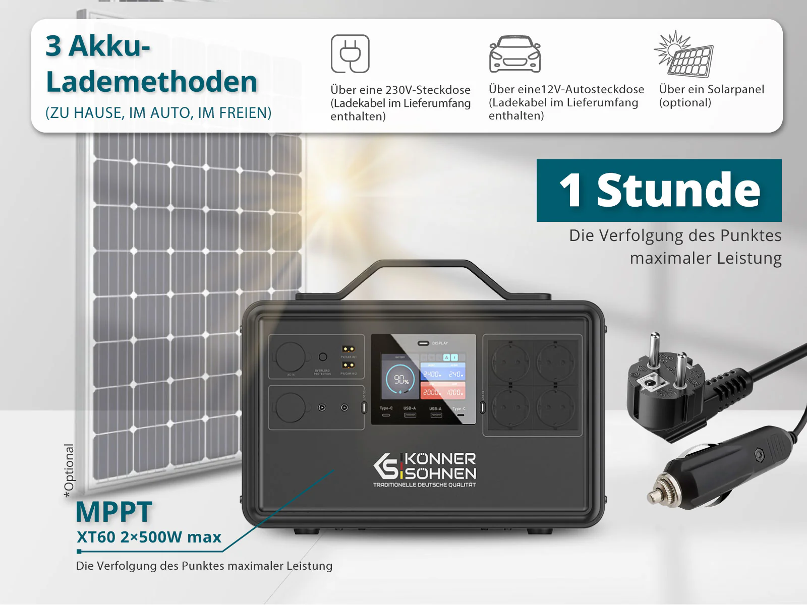 Tragbare Powerstation KS 2400PS – Bild 8