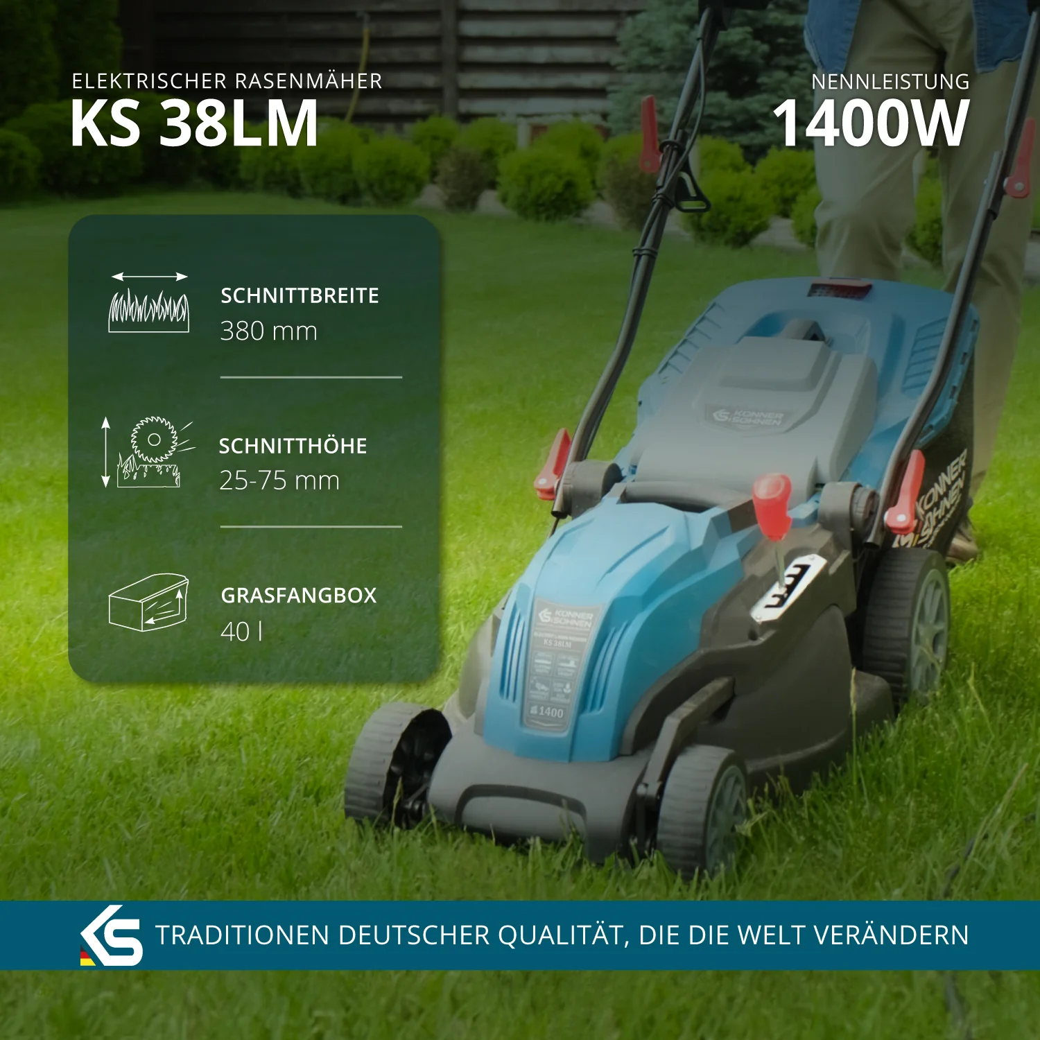 Elektrischer Rasenmäher KS 38LM – Bild 8