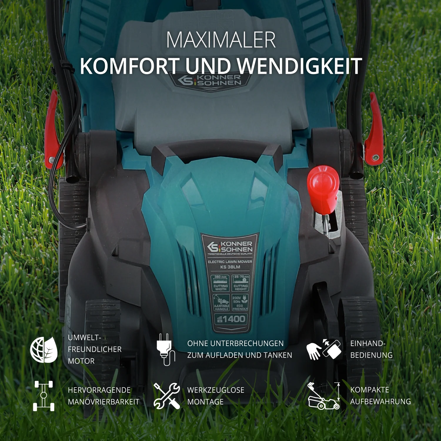 Elektrischer Rasenmäher KS 38LM – Bild 9