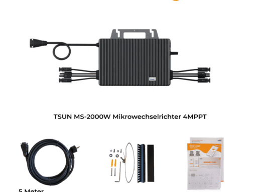 TSUN Balkon Mikrowechselrichter TSOL-MS2000(800w), WLAN integriert, inkl. 5 Meter AC Schlusskabel – Bild 5